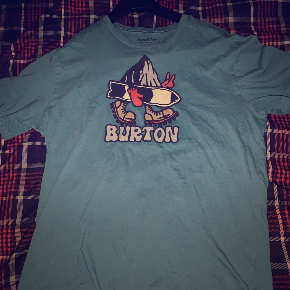 Large burton said shirt blue